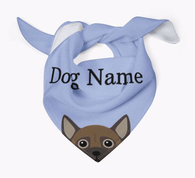 Personalised Dog Bandana with Peeking Yappicons for {dogsName}